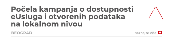 Počela kampanja o dostupnosti
eUsluga i otvorenih podataka na lokalnom nivou