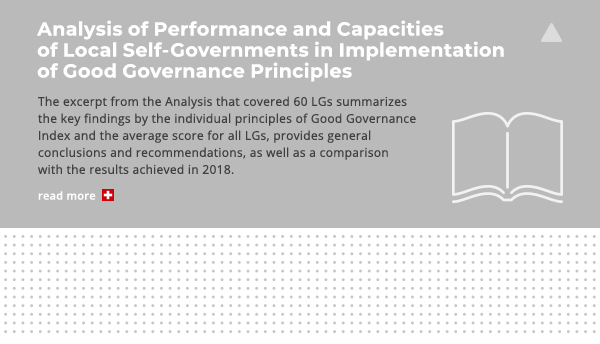 Analysis of Performance and Capacities of Local Self-Governments in Implementation of Good Governance Principles