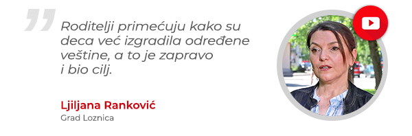 Roditelji primećuju kako su deca već izgradila određene veštine, a to je zapravo i bio cilj - Ljiljana Ranković