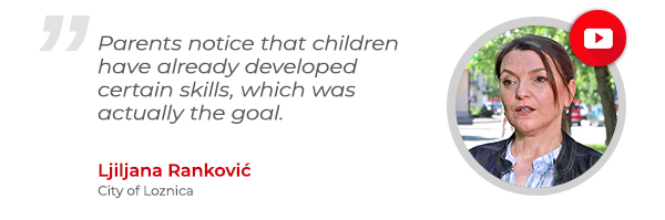 Parents notice that children have already developed certain skills, which was actually the goal - Ljiljana Ranković