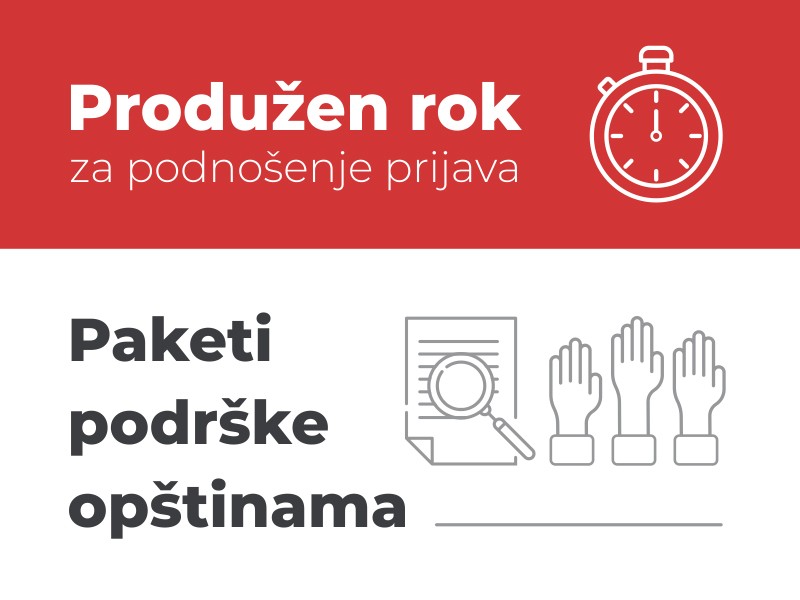 Продужен рок за подношење пријава за Пакете подршке за унапређење транспарентности и грађанског учешћа