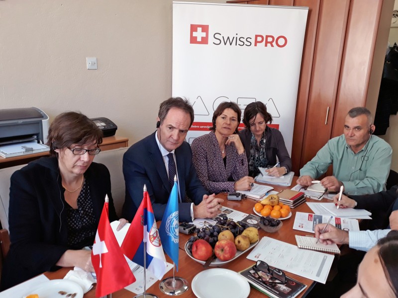 Висока делегација Швајцарске посетила корисника Swiss PRO подршке у Новом Пазару