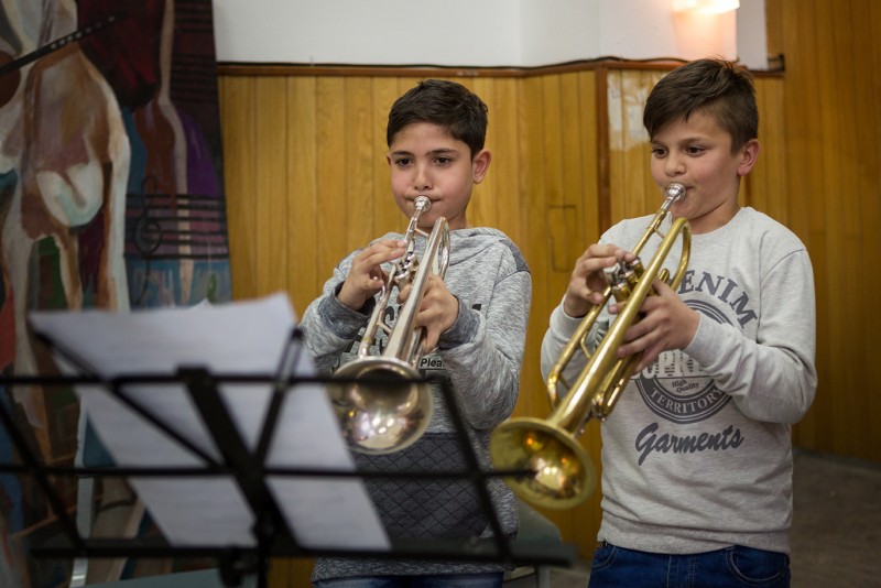 Young “El Sistema” social inclusion programme participants, Vranje