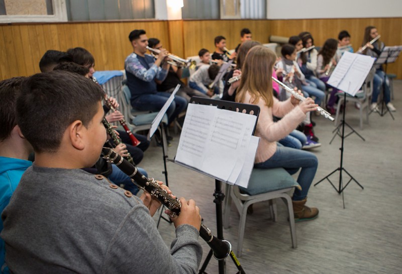 An “El Sistema” programme class for young talents, Vranje