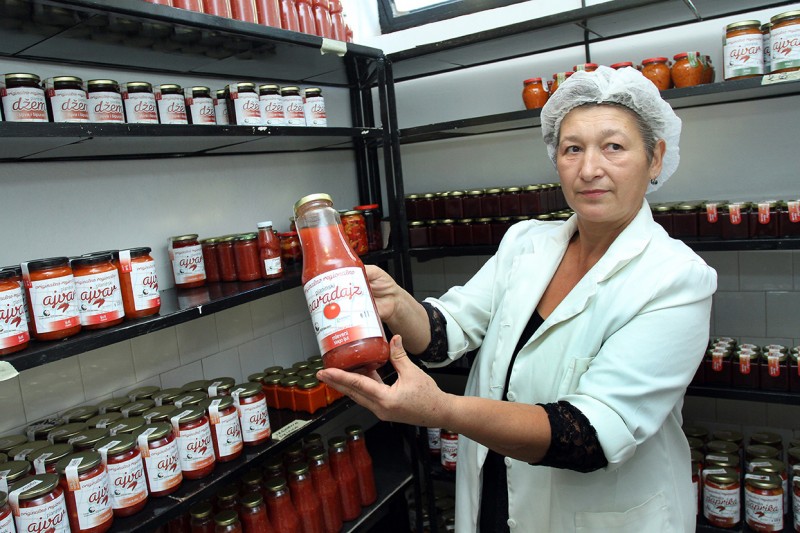 Opening of a food factory, Lebane